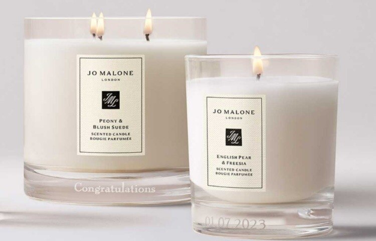 Jo Malone London engraved deluxe and home candle